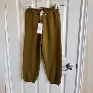 Olive Green Gray Label Kids Jogger Pants 7/8